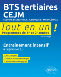 BTS tertiaires - CEJM - Culture économique, juridique et managériale