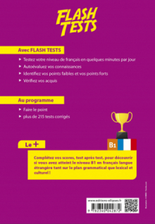 FLE (français langue étrangère). Flash Tests. B1. Testez votre niveau de français !