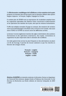 Dictionnaire multilingue de la défense et du maintien de la paix, français - anglais - arabe - espagnol