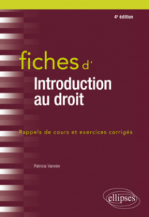 Fiches d'Introduction au droit - 4e édition