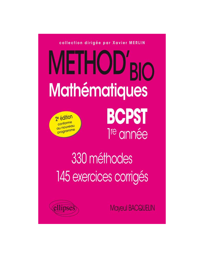 Mathématiques BCPST-1re année - 2e édition conforme au nouveau programme