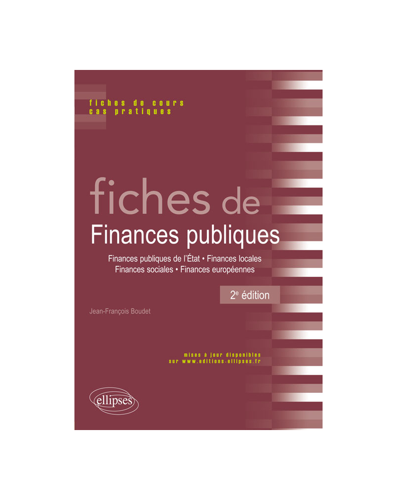Fiches de Finances publiques - 2e édition