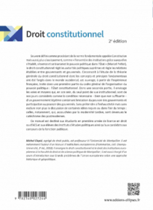 Droit constitutionnel. Théorie générale - 2e édition