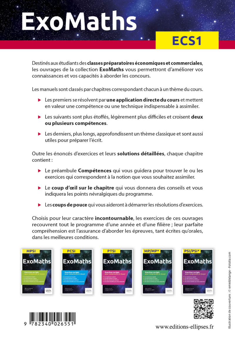 Ecss Math 1 Class Maths ECS1 - Exercices corrigés pour comprendre et réussir