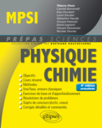 Physique-Chimie MPSI - 4e édition actualisée