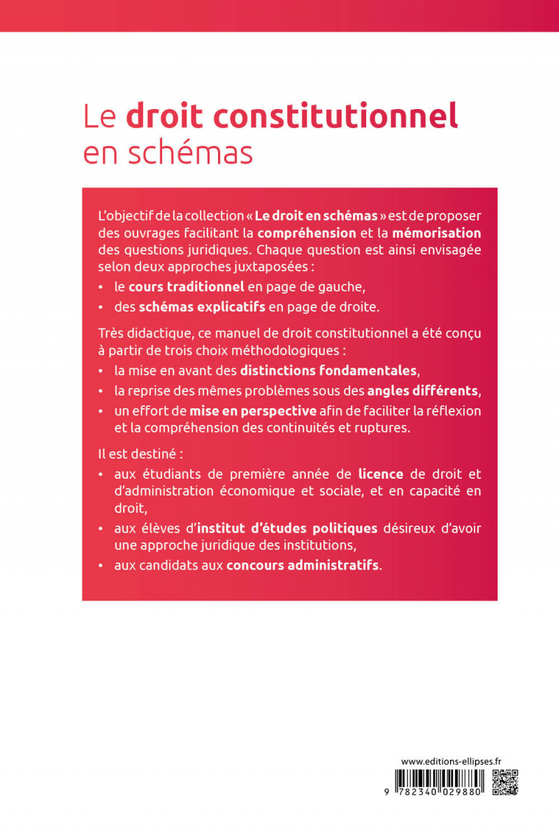 Le droit constitutionnel en schémas 7e