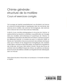 Chimie Générale : structure de la matière - Cours et exercices corrigés