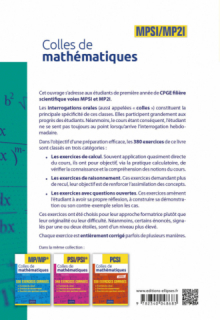 Colles de Mathématiques - MPSI/MP2I - Programme 2021