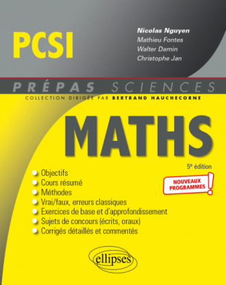 Mathématiques PCSI - Programme 2021 - 5e édition