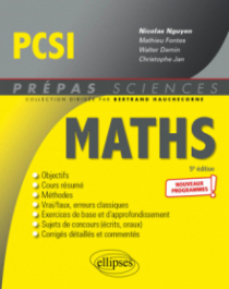 Mathématiques PCSI - Programme 2021 - 5e édition