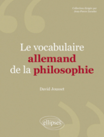 Vocabulaire allemand de la philosophie