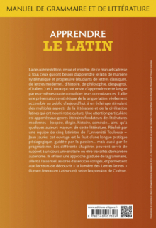 Apprendre le latin. Manuel de grammaire et de littérature. Grands débutants - 2e édition