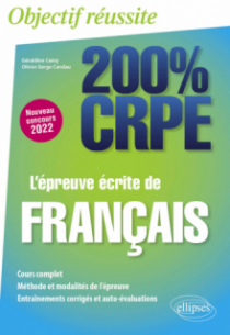 L'épreuve écrite de français - CRPE Nouveau concours 2022