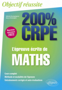 L'épreuve écrite de maths - CRPE Nouveau concours 2022