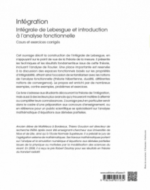 Intégration - Intégrale de Lebesgue et introduction à l’analyse fonctionnelle - Cours et exercices corrigés - 2e édition