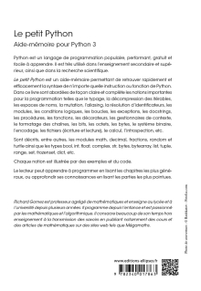 Le petit Python - Aide-mémoire pour Python 3