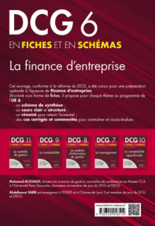DCG 6 - La finance d'entreprise en fiches et en schémas