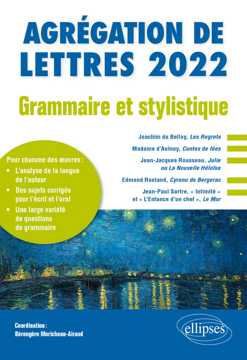 Grammaire et stylistique - Agrégation de lettres 2022