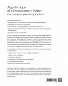 Algorithmique et développement Python - Cours et exemples d'applications