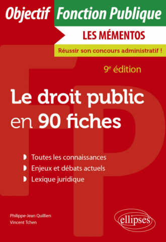 Le droit public en 90 fiches - 9e édition
