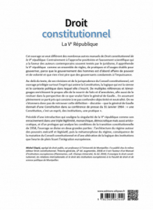 Droit constitutionnel. La Ve République