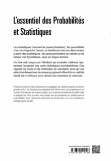 L'essentiel des Probabilités et Statistiques - Fiches, Méthodes, Exercices corrigés - 2e édition