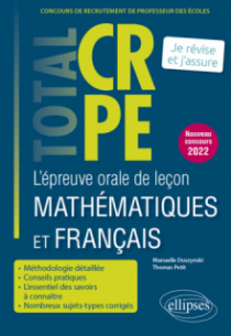 L’épreuve orale de leçon mathématiques et français - CRPE