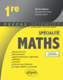 Spécialité Mathématiques - Première - nouveaux programmes