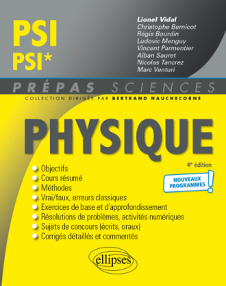 Physique PSI/PSI* - Programme 2022 - 4e édition