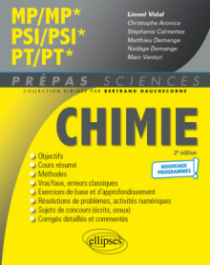 Chimie MP/MP* PSI/PSI* PT/PT*- Programme 2022 - 2e édition