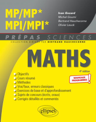 Mathématiques MP/MP* - MPI/MPI* - Programme 2022 - 4e édition