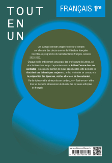 Français. Première. Tout-en-un sur les œuvres au programme. - Session 2022-2023