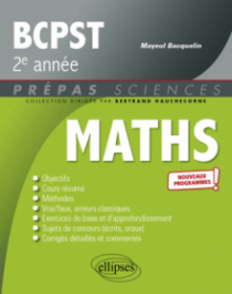 Mathématiques BCPST 2e année - Programme 2022