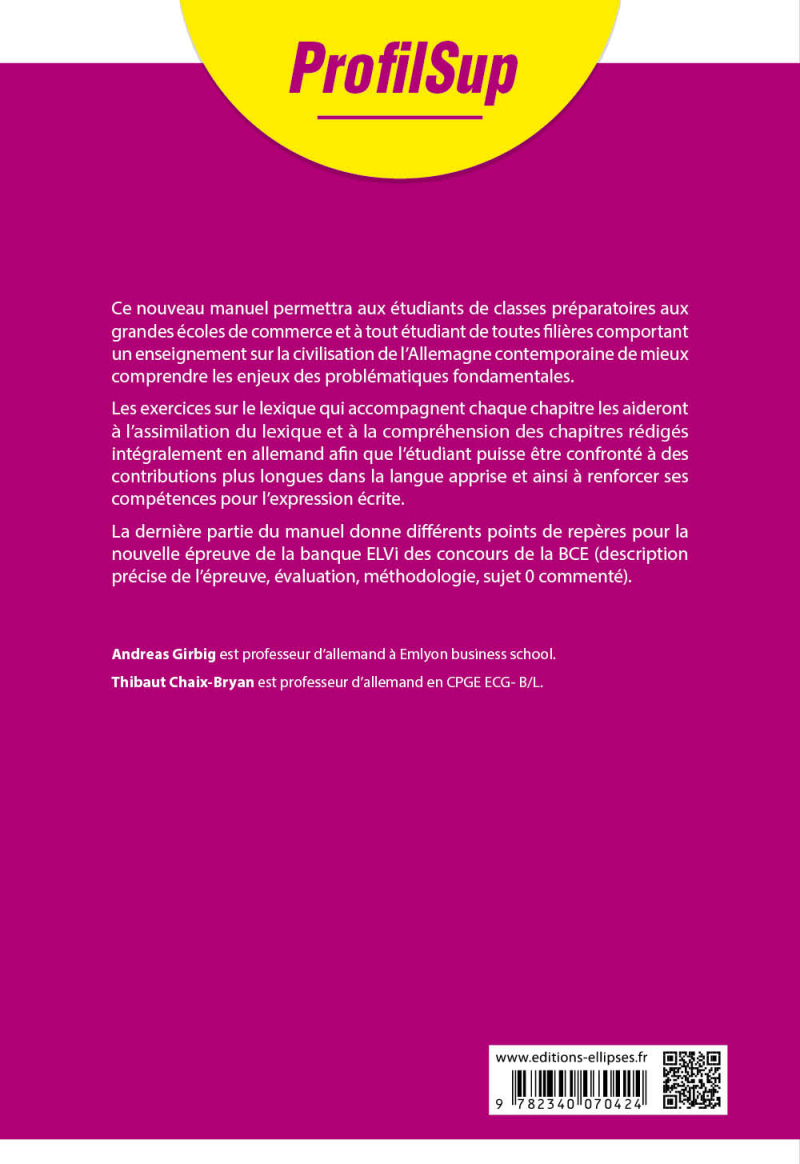 Comprendre l'Allemagne contemporaine Fiches de civilisation sur la