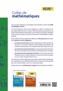 Colles de Mathématiques - PC/PC* - Programme 2022 - 2e édition