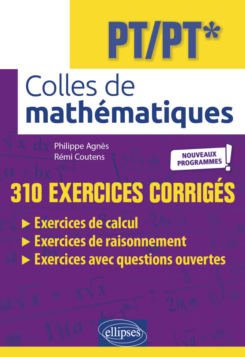 Colles de Mathématiques - PT/PT* - Programme 2022 - 2e édition