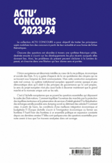 Questions européennes 2023-2024 - Cours et QCM - édition 2023-2024