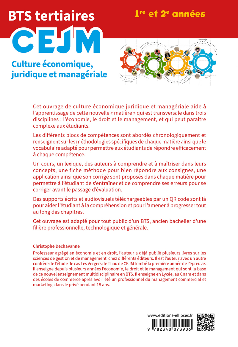 BTS tertiaires CEJM Culture économique, juridique et managériale