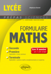 Formulaire Lycée - Maths - Les 3 années en 1 clin d'oeil