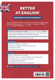 Better at English! (de B2 vers C1) - Méthode et entraînement pour consolider et améliorer son expression à l'écrit et à l'oral