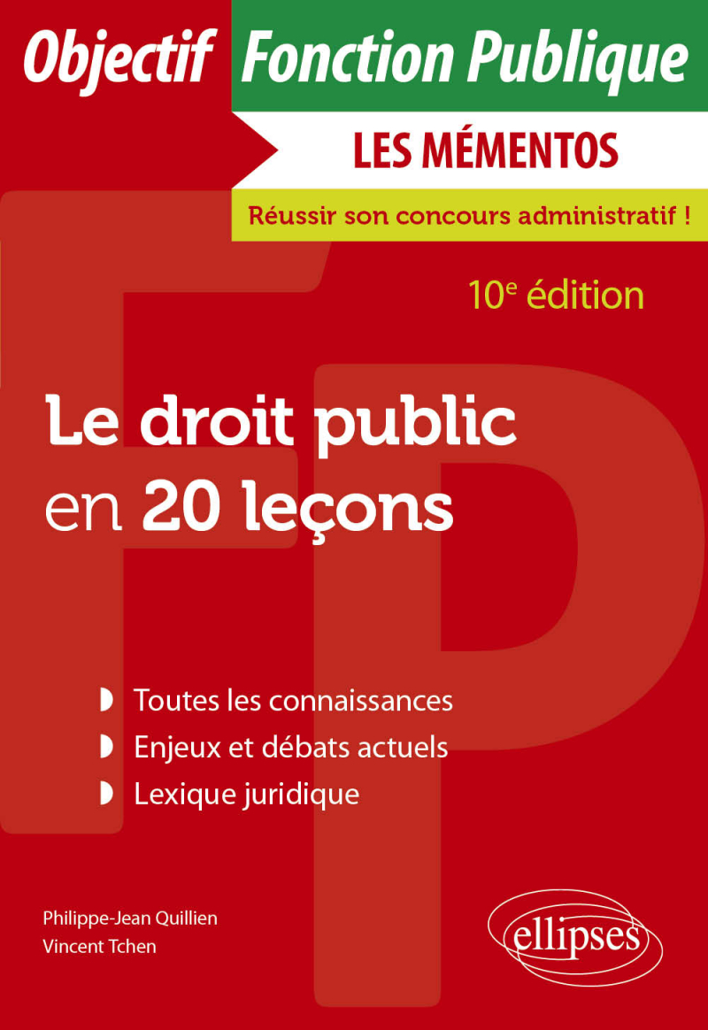 Le droit public en 20 leçons - 10e édition