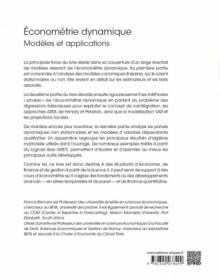 Économétrie dynamique - Modèles et applications