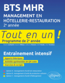 BTS MHR Management en Hôtellerie-Restauration 2e année