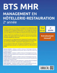 BTS MHR Management en Hôtellerie-Restauration 2e année