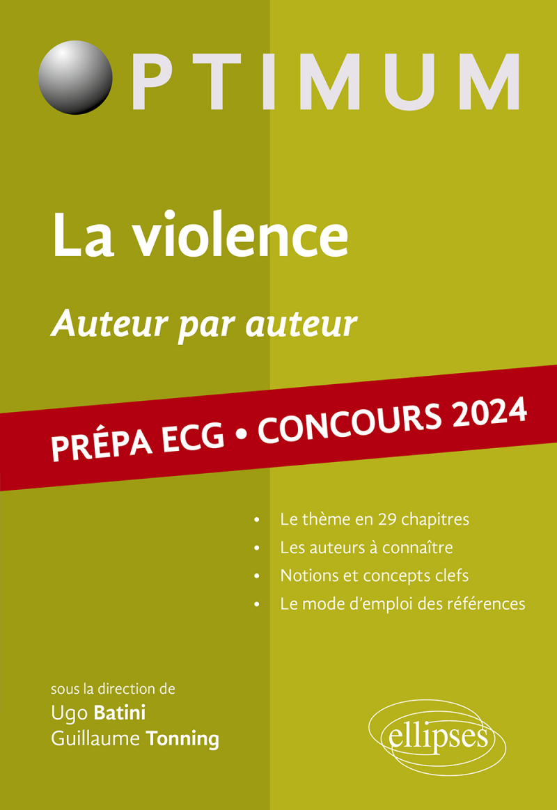 La violence ECG 2024 - Auteur par auteur - édition 2024