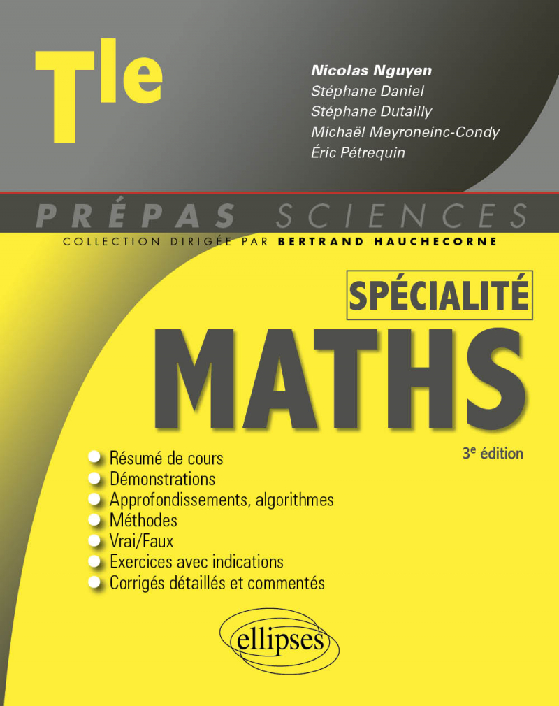 Spécialité Mathématiques - Terminale - 3e édition
