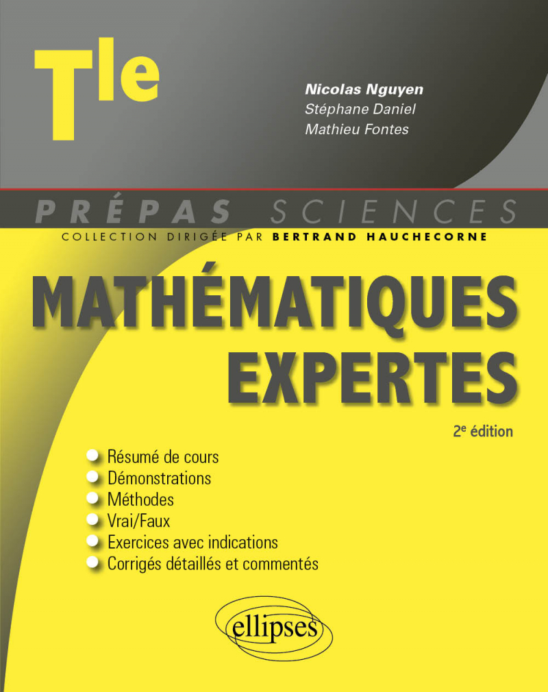 Mathématiques expertes - Terminale - 2e édition