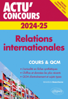 Relations internationales 2024-2025 - Cours et QCM - édition 2024-2025