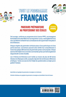 Tout le programme de français - Parcours préparatoire au professorat des écoles (PPPE)
