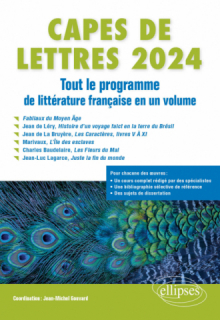 CAPES de Lettres 2024 - Tout le programme de littérature française en un volume